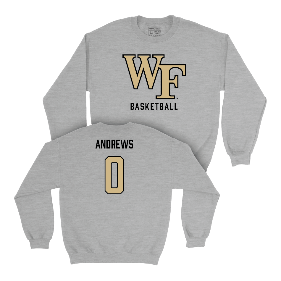 Wake Forest Women's Basketball Sport Grey Classic Crew - Alyssa Andrews Small