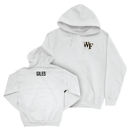 Wake Forest Women's Track & Field White Logo Hoodie - Ashlyn Giles Small