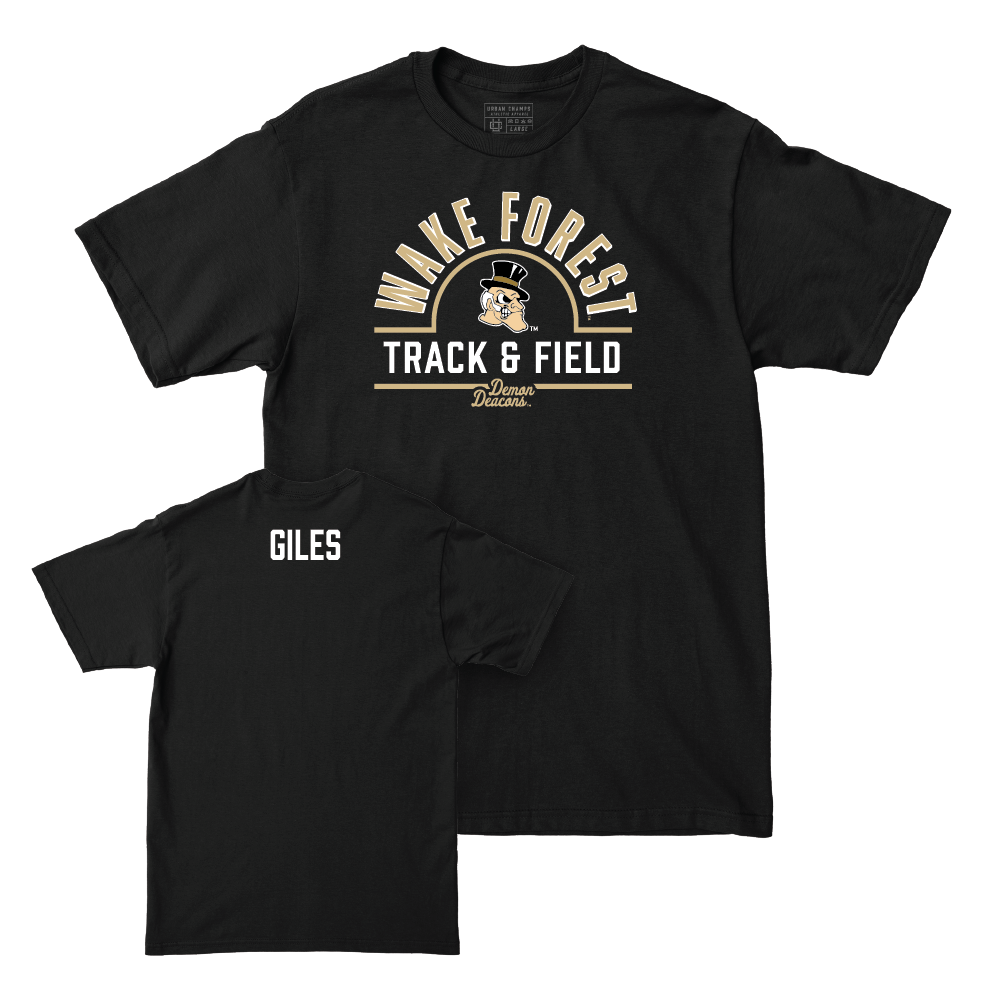 Wake Forest Women's Track & Field Black Arch Tee - Ashlyn Giles Small