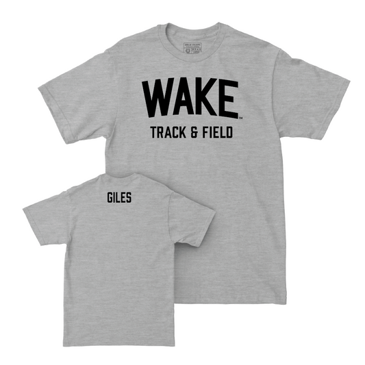 Wake Forest Women's Track & Field Sport Grey Wordmark Tee - Ashlyn Giles Small