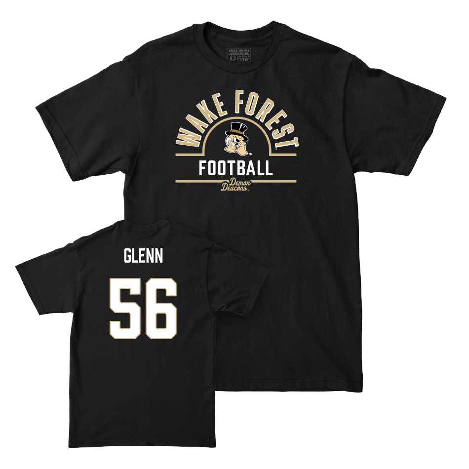 Wake Forest Football Black Arch Tee - Ameir Glenn Small