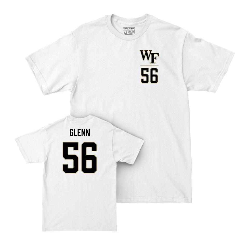 Wake Forest Football White Logo Comfort Colors Tee - Ameir Glenn Small