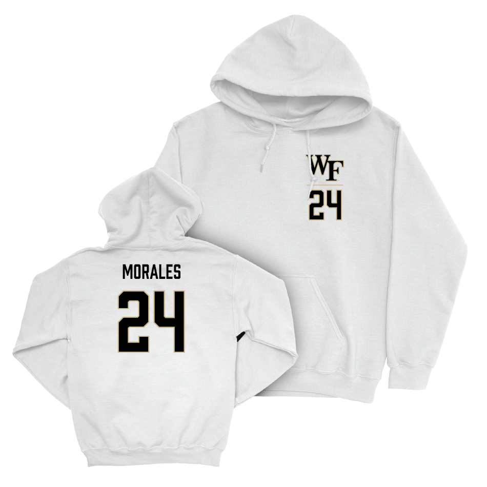 Wake Forest Baseball White Logo Hoodie - Antonio Morales Small