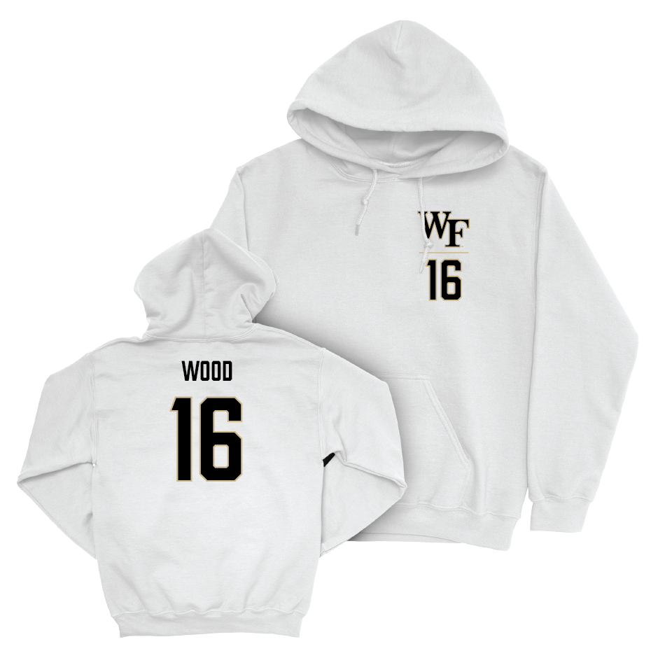 Wake Forest Women's Soccer White Logo Hoodie - Alex Wood Small