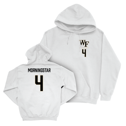 Wake Forest Baseball White Logo Hoodie - Blake Morningstar Small