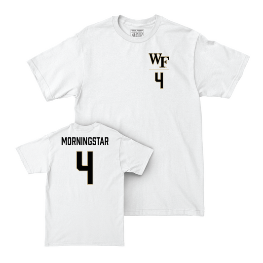 Wake Forest Baseball White Logo Comfort Colors Tee - Blake Morningstar Small