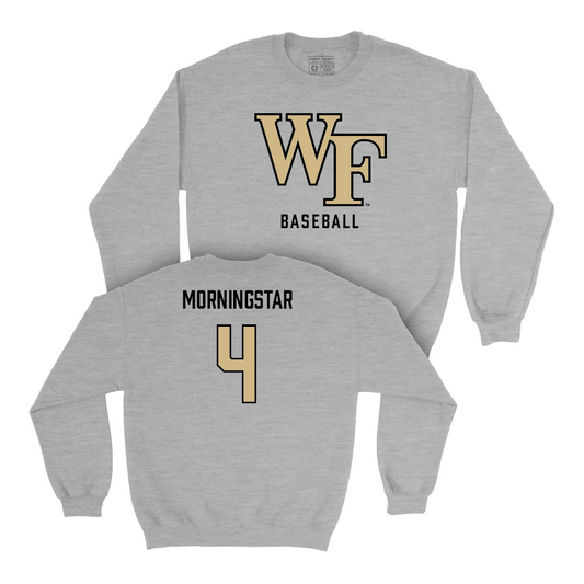 Wake Forest Baseball Sport Grey Classic Crew - Blake Morningstar Small