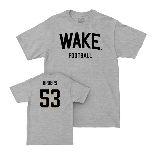 Wake Forest Football Sport Grey Wordmark Tee - Carter Broers Small