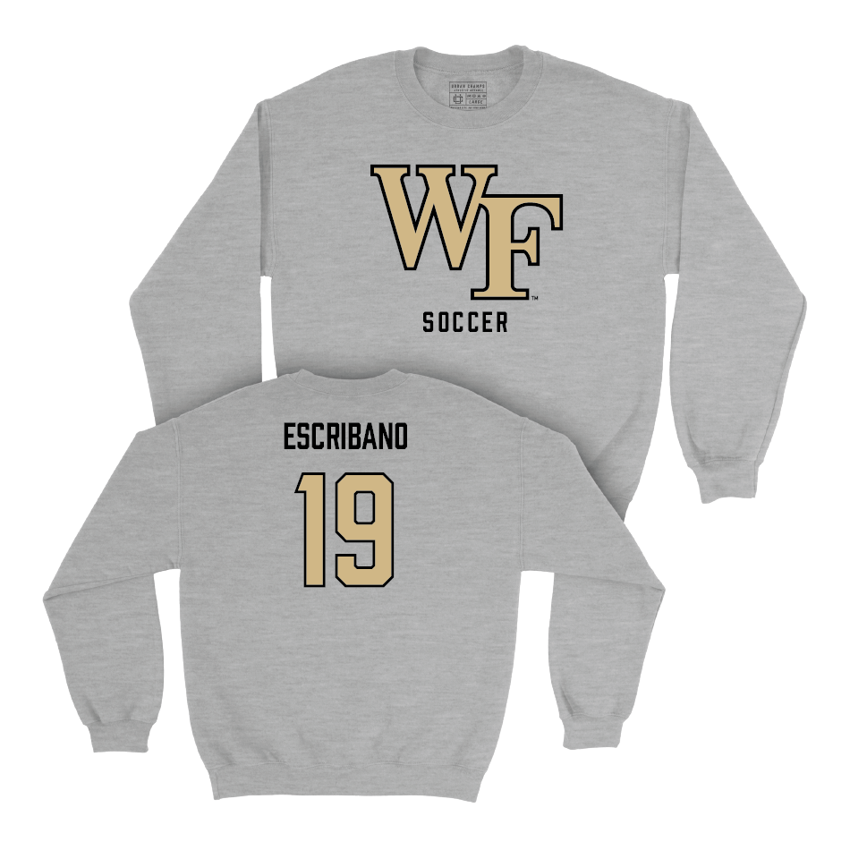 Wake Forest Men's Soccer Sport Grey Classic Crew - Cristian Escribano Small