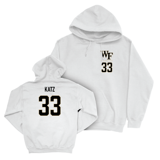 Wake Forest Baseball White Logo Hoodie - Chris Katz Small