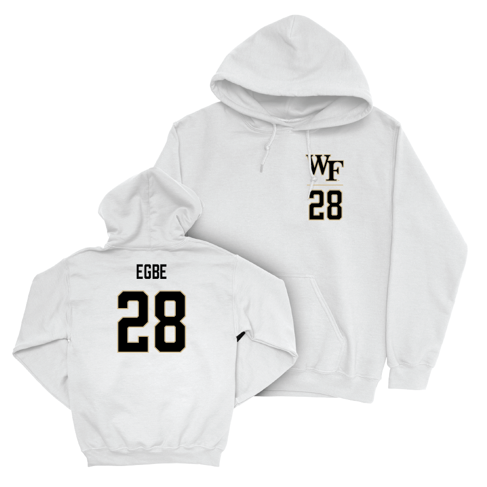 Wake Forest Football White Logo Hoodie - David Egbe Small