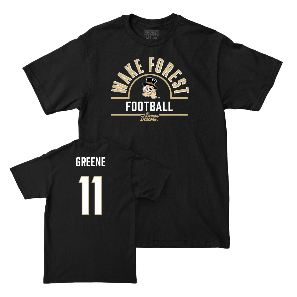 Wake Forest Football Black Arch Tee - Donavon Greene Small