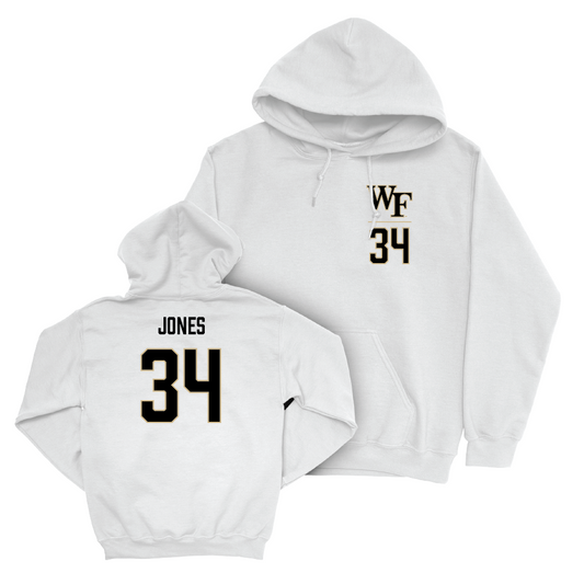 Wake Forest Football White Logo Hoodie - Darius Jones Small