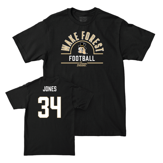 Wake Forest Football Black Arch Tee - Darius Jones Small