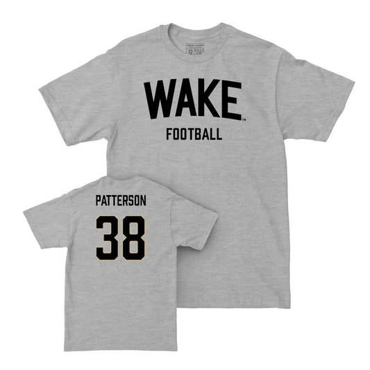 Wake Forest Football Sport Grey Wordmark Tee - Davaughn Patterson Small