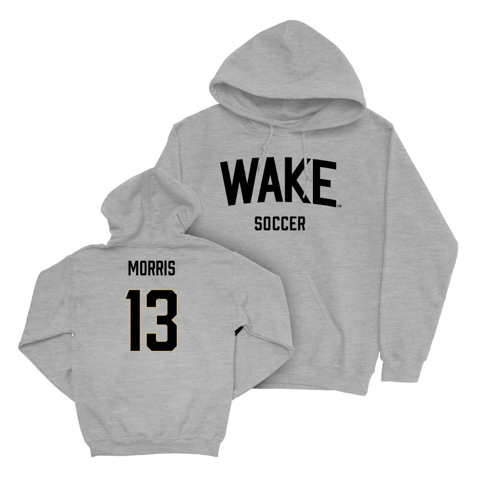 Wake Forest Women's Soccer Sport Grey Wordmark Hoodie - Emily Morris Small