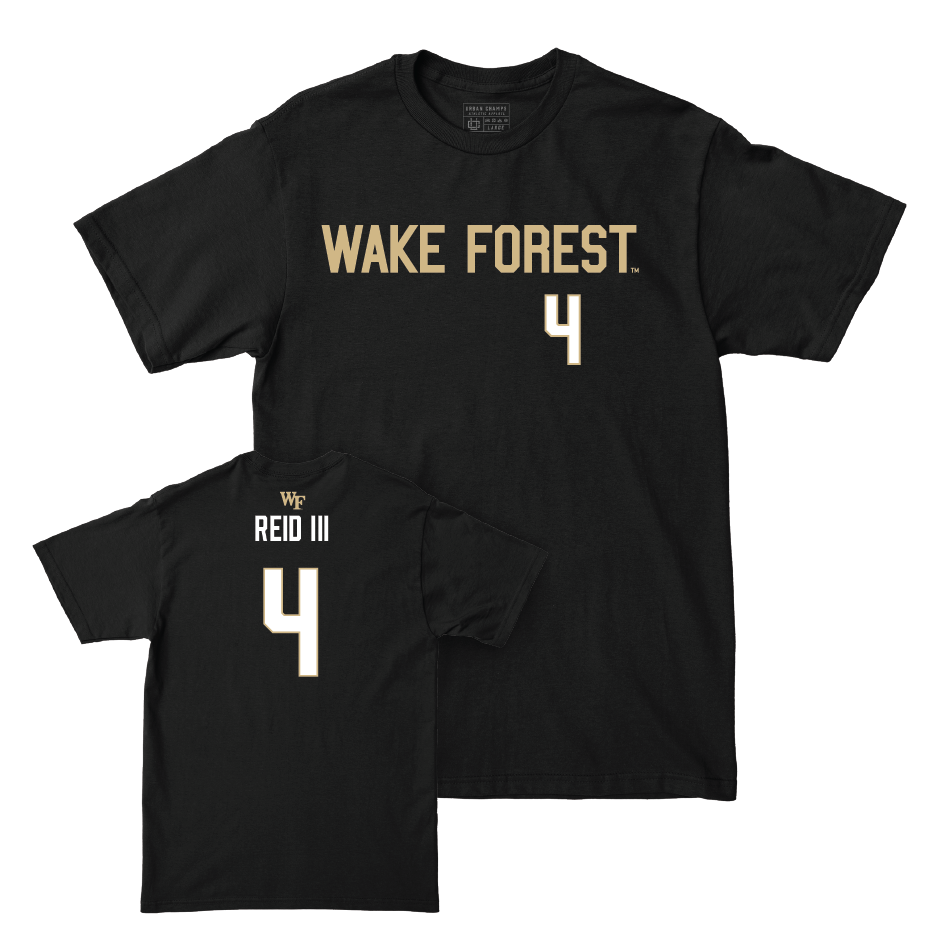 Wake Forest Men's Basketball Black Sideline Tee - Efton Reid III Small