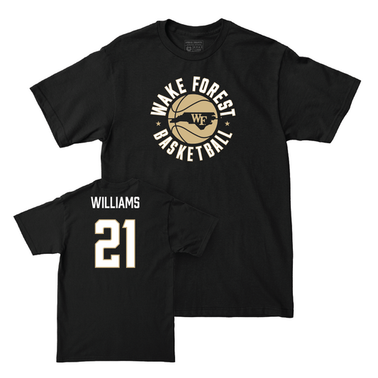 Wake Forest Women's Basketball Black Hardwood Tee - Elise Williams Small