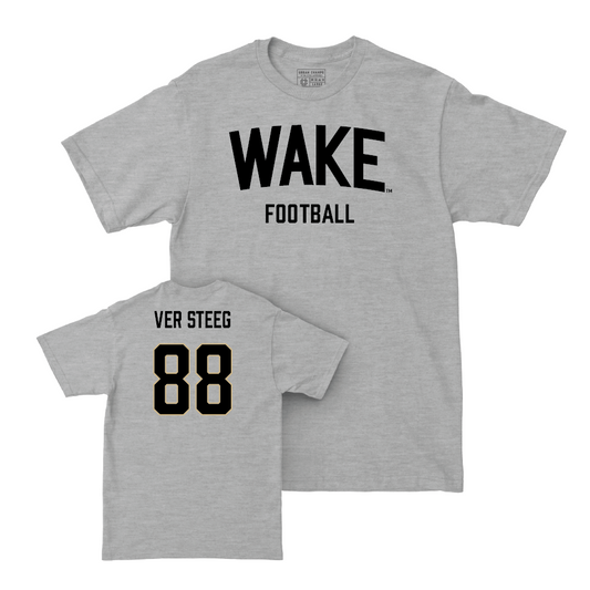 Wake Forest Football Sport Grey Wordmark Tee - Ian Ver Steeg Small