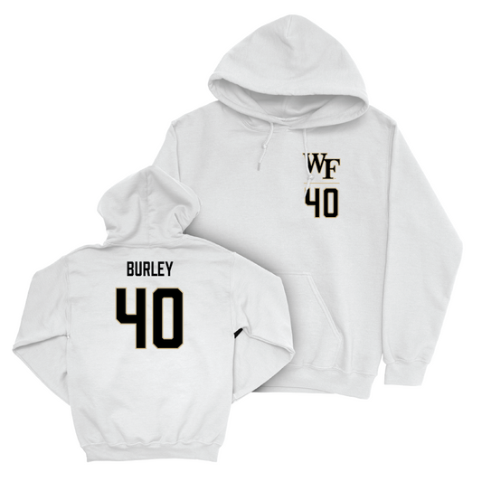 Wake Forest Baseball White Logo Hoodie - Jake Burley Small