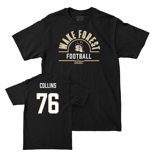 Wake Forest Football Black Arch Tee - Jaydon Collins Small