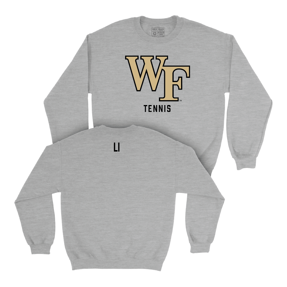 Wake Forest Women's Tennis Sport Grey Classic Crew - Jingyi Li Small