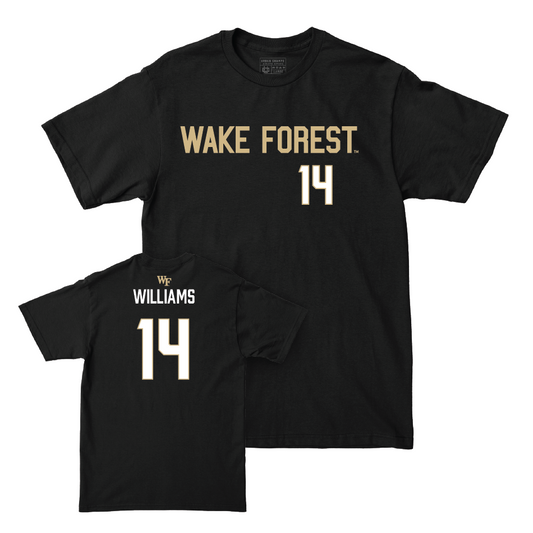 Wake Forest Baseball Black Sideline Tee - Javar Williams Small