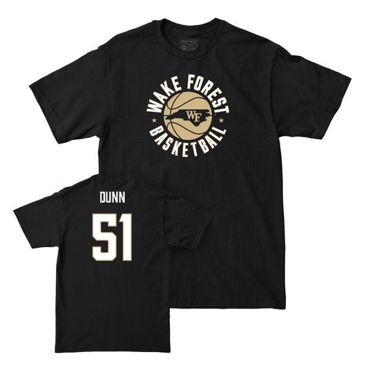 Wake Forest Men's Basketball Black Hardwood Tee - Kevin Dunn Small