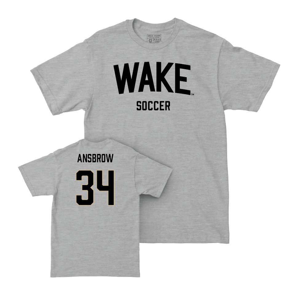 Wake Forest Women's Soccer Sport Grey Wordmark Tee - Laurel Ansbrow Small