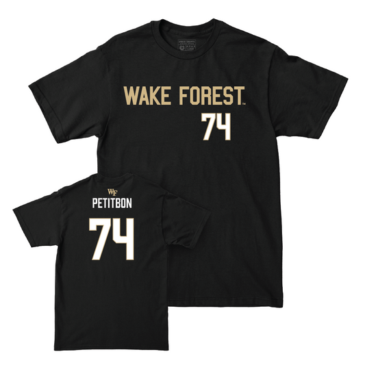 Wake Forest Football Black Sideline Tee - Luke Petitbon Small