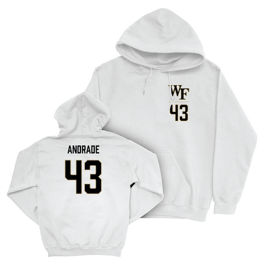 Wake Forest Football White Logo Hoodie - Mason Andrade Small