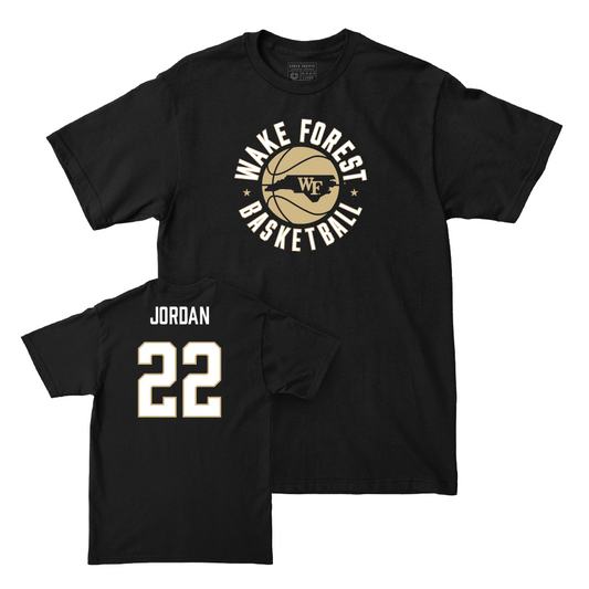 Wake Forest Women's Basketball Black Hardwood Tee - Madisyn Jordan Small