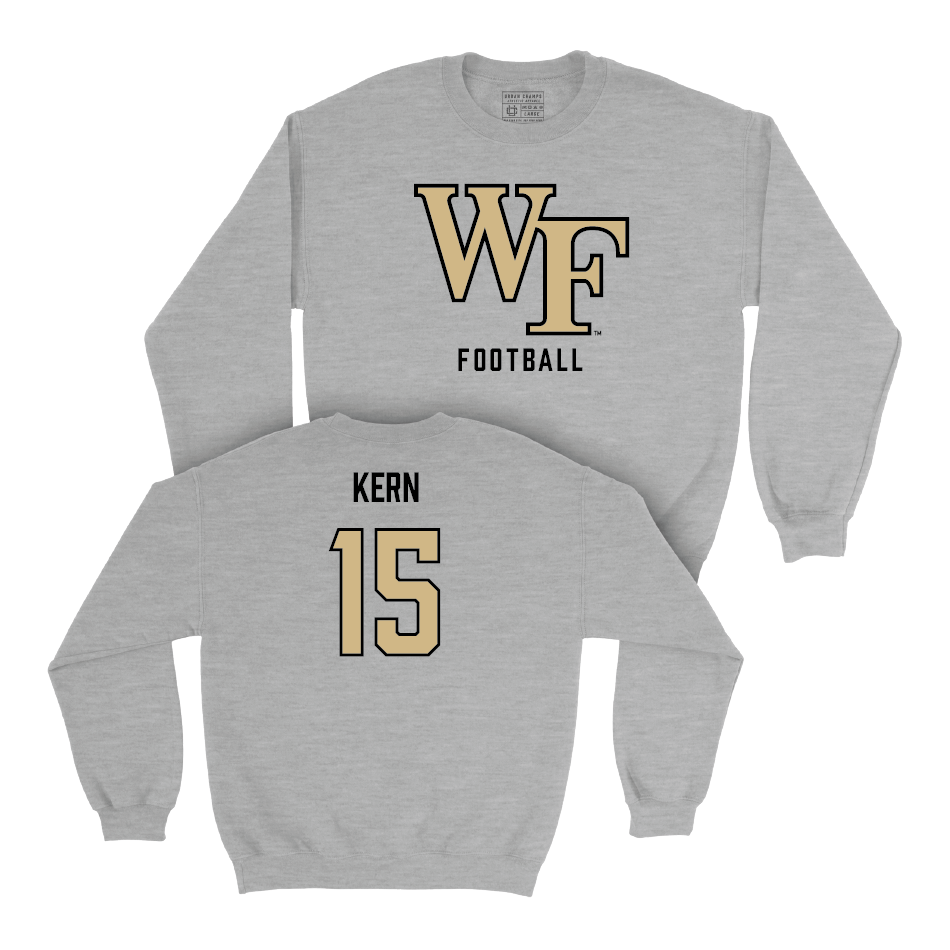 Wake Forest Football Sport Grey Classic Crew - Michael Kern Small