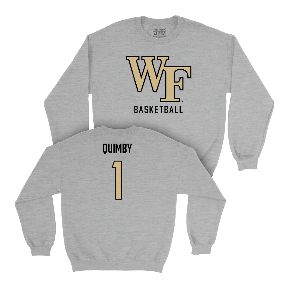 Wake Forest Women's Basketball Sport Grey Classic Crew - Makaela Quimby Small