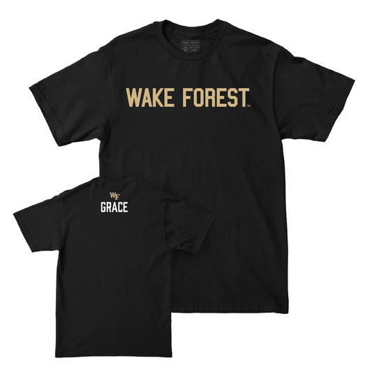 Wake Forest Women's Track & Field Black Sideline Tee - Robbie Grace Small