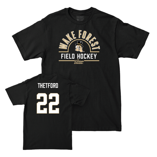 Wake Forest Field Hockey Black Arch Tee - Rachel Thetford Small