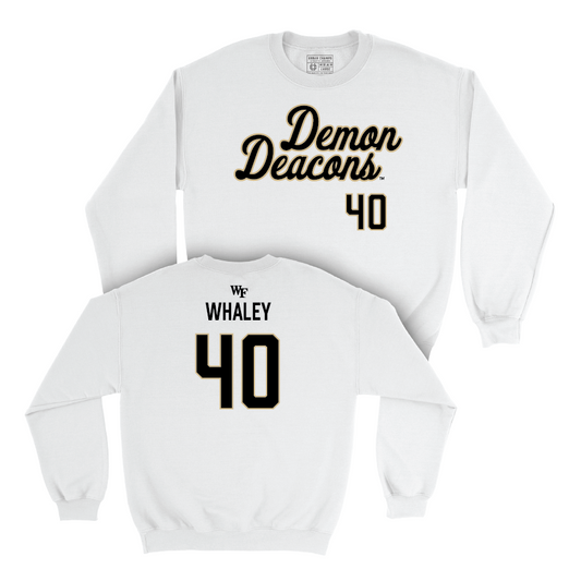 Wake Forest Football White Script Crew  - Whittman Whaley