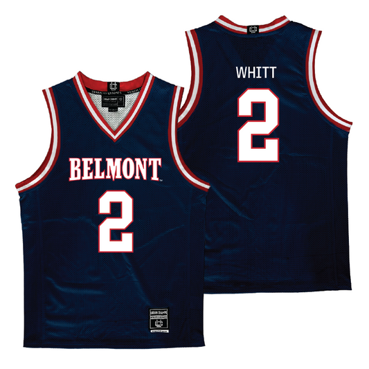 Belmont Men's Basketball Navy Jersey  - Carter Whitt