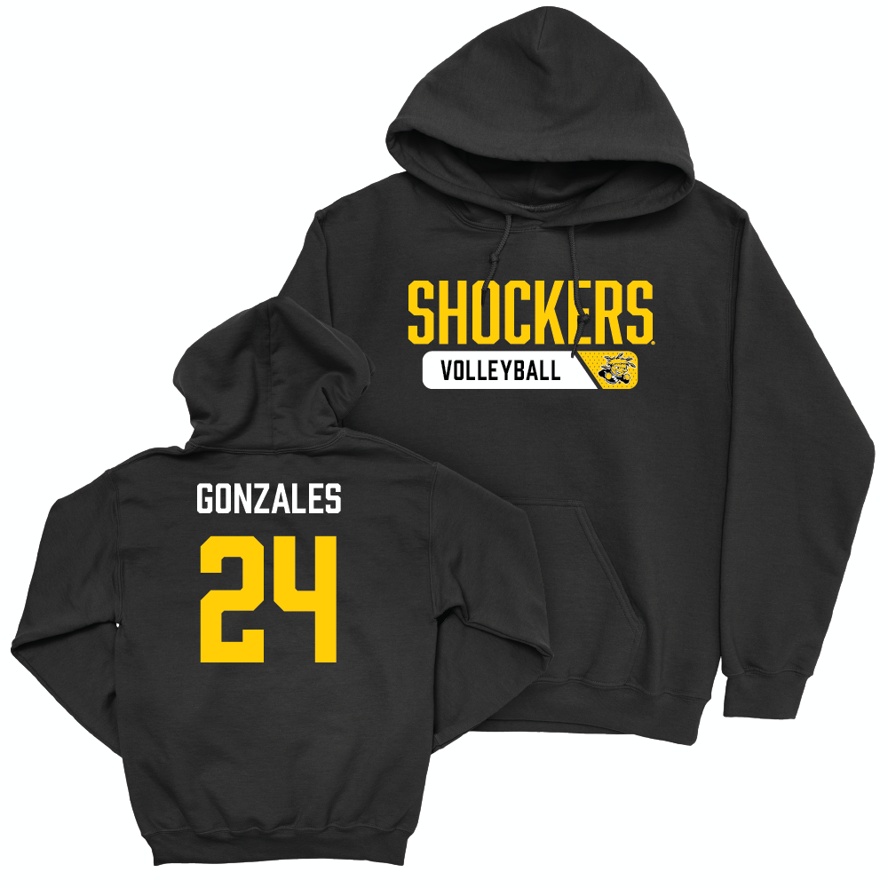 Wichita State Women's Volleyball Black Staple Hoodie - Alyssa Gonzales Small