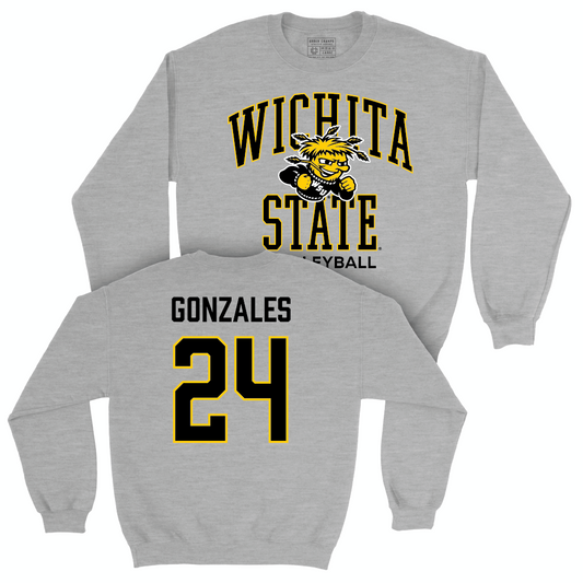 Wichita State Women's Volleyball Sport Grey Classic Crew - Alyssa Gonzales Small