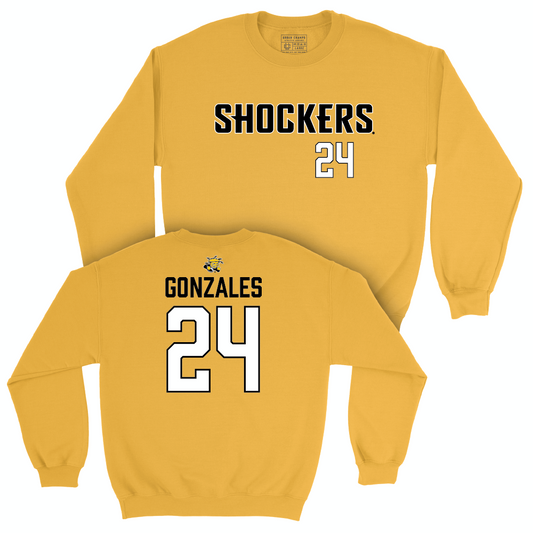 Wichita State Women's Volleyball Gold Shockers Crew - Alyssa Gonzales Small