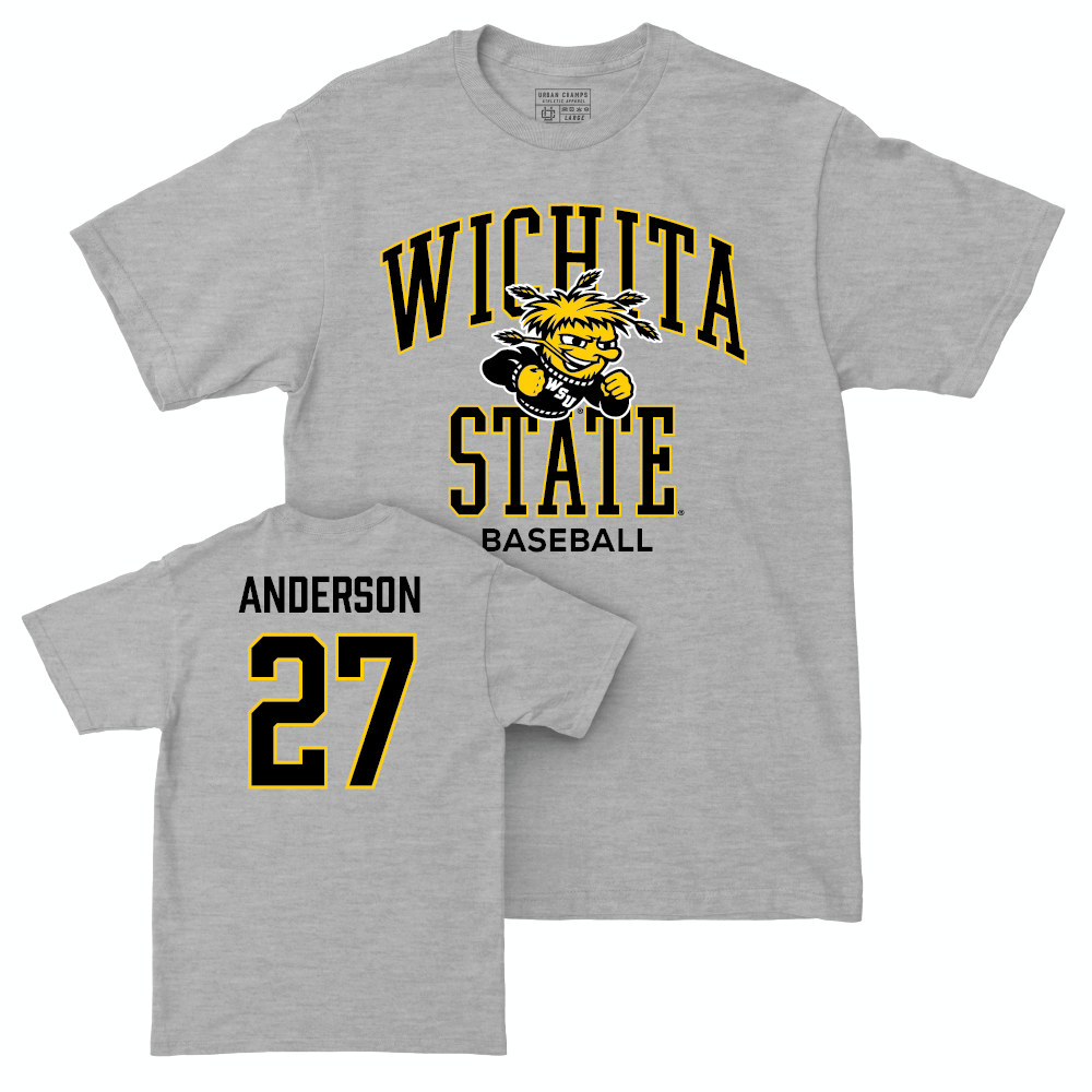 Wichita State Baseball Sport Grey Classic Tee - Caleb Anderson Small