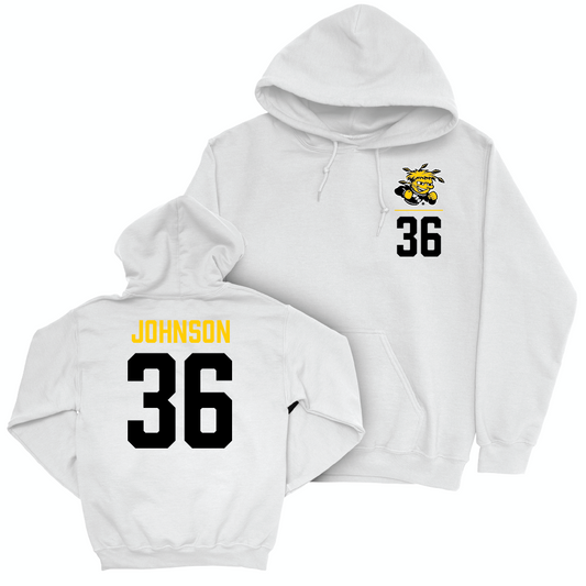 Wichita State Baseball White Logo Hoodie - Camden Johnson Small