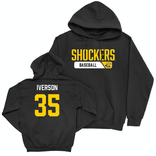 Wichita State Baseball Black Staple Hoodie - Drew Iverson Small