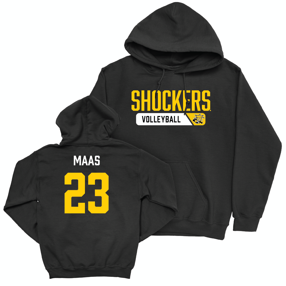 Wichita State Women's Volleyball Black Staple Hoodie - Gabrielle Maas Small