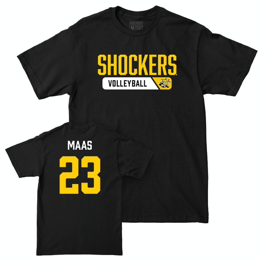 Wichita State Women's Volleyball Black Staple Tee - Gabrielle Maas Small