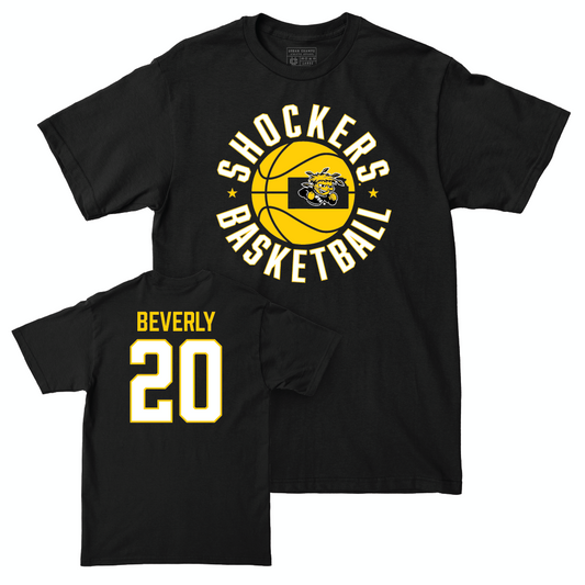 Wichita State Men's Basketball Black Hardwood Tee - Harlond Beverly Small