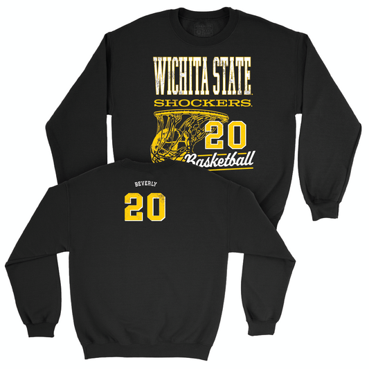 Wichita State Men's Basketball Black Hoops Crew - Harlond Beverly Small