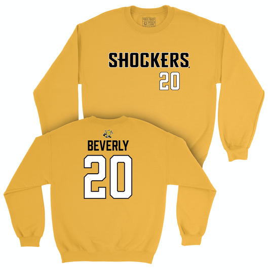 Wichita State Men's Basketball Gold Shockers Crew - Harlond Beverly Small