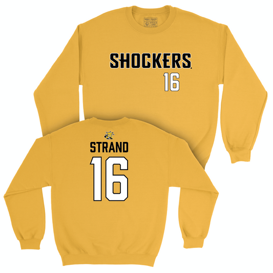 Wichita State Women's Volleyball Gold Shockers Crew - Izzi Strand Small